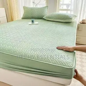 Imported Waterproof Bed Cover Sheet With 2 Pillowcase