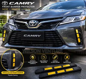 Yellow Reflective Heavy-Duty Car Bumper Protector