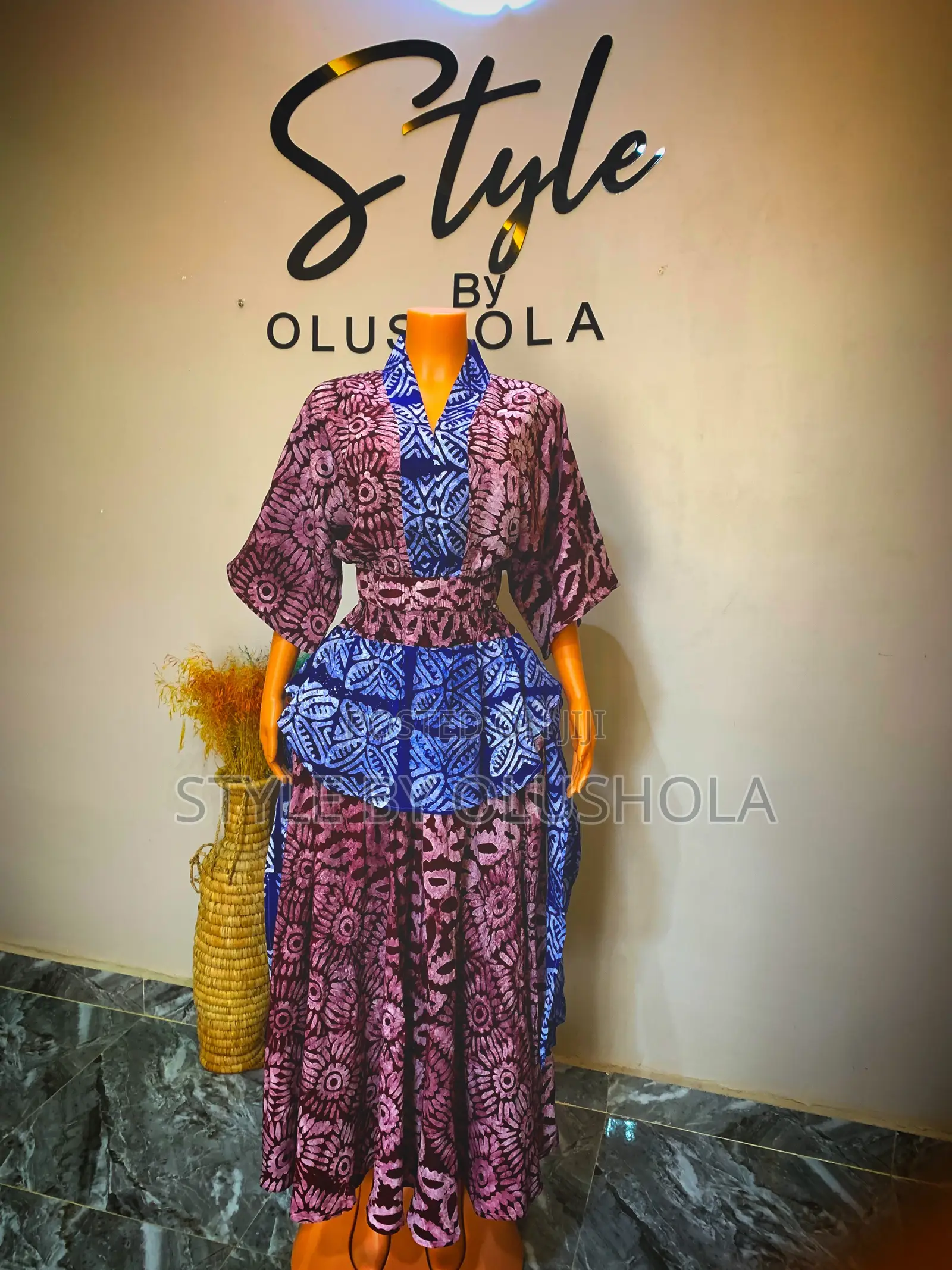 Adire Crepe Two Piece