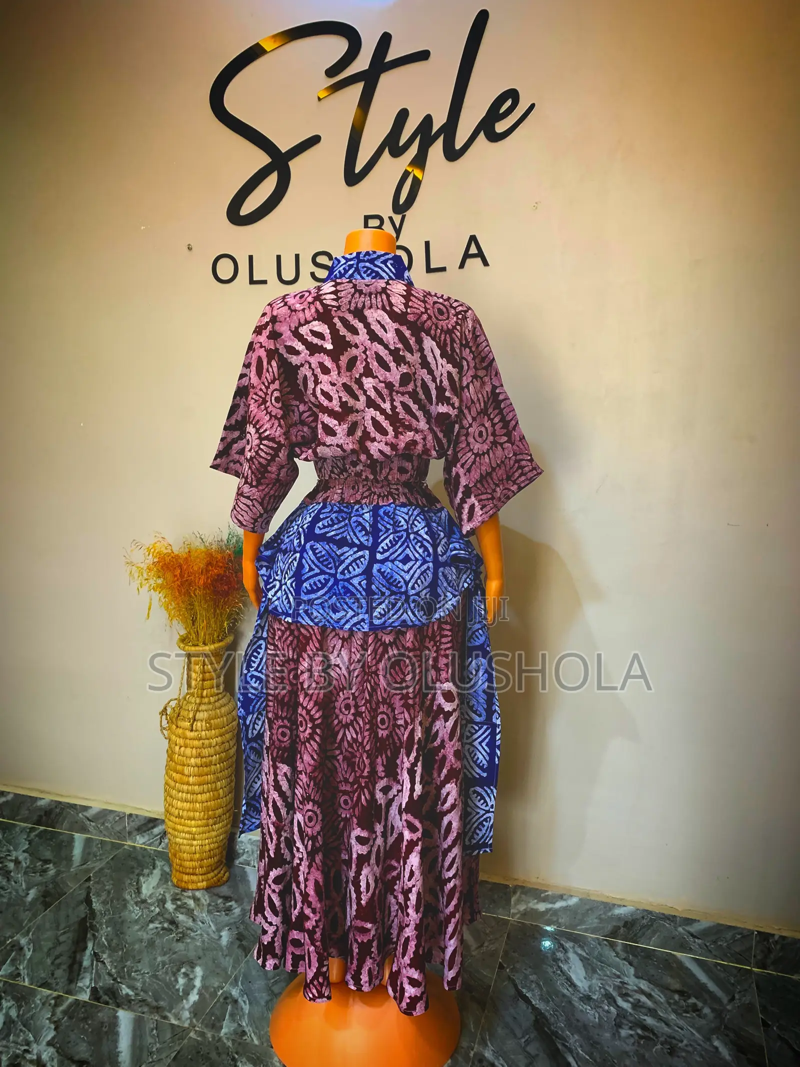 Adire Crepe Two Piece