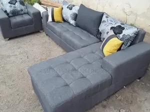 Ash Colour L Shape Sofa