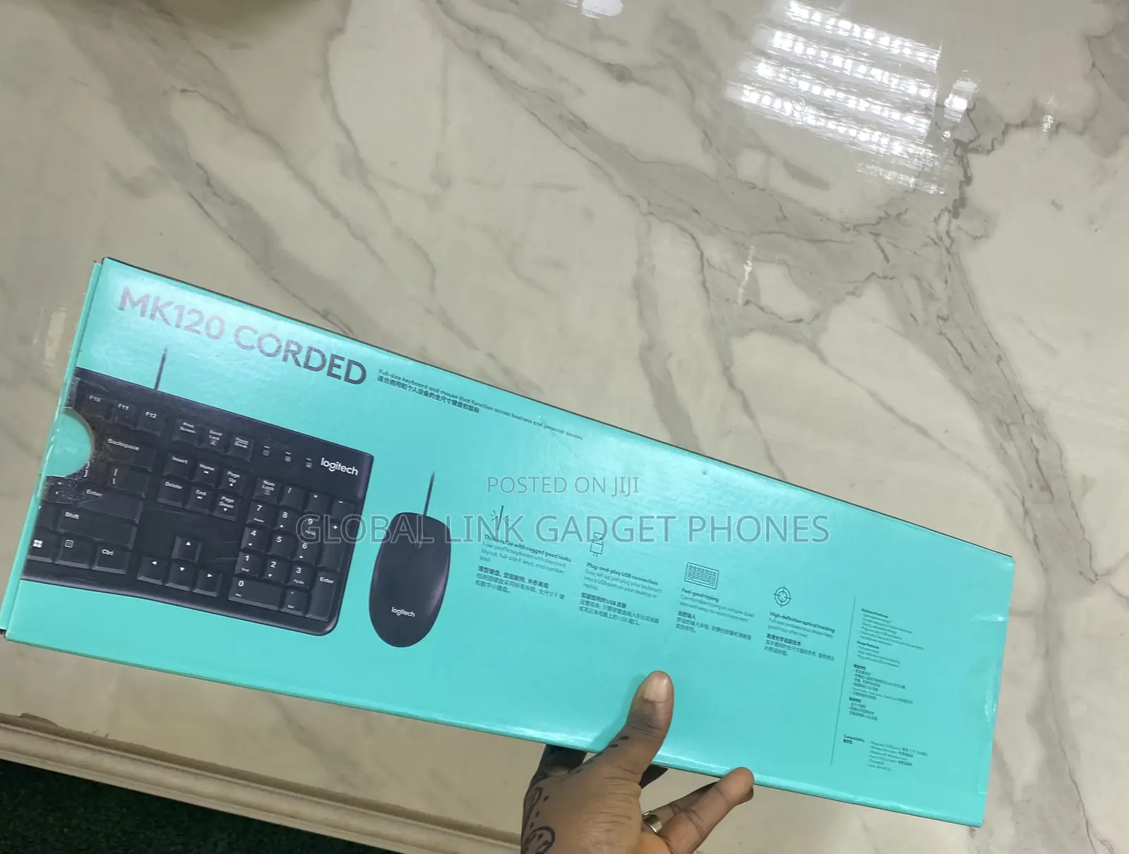 Logitech Wire Keyboard With Mouse