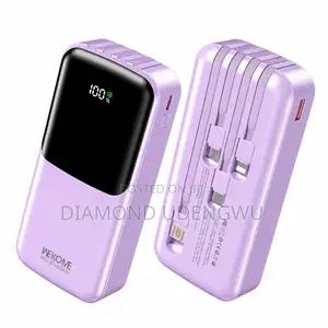 WEKOME 20000mAh 22.5W Fast Charging Power Bank With Built-in Cables