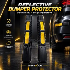 Blue Universal Heavy-Duty Car Bumper Protector