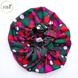 Wholesale Ankara Satin-Lined Adjustable Bonnets | Custom-Branded