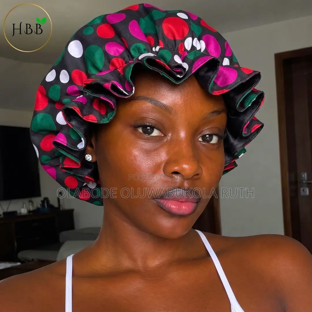 Wholesale Ankara Satin-Lined Adjustable Bonnets | Custom-Branded