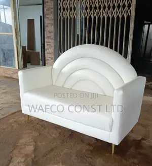 White Leather Wedding Chair