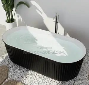 Luxury Black Freestanding Bathtub