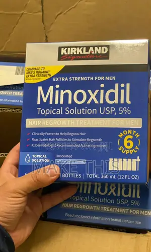 Kirkland Minoxidil 5% Hair Growth Solution for Men - 6 Months Supply