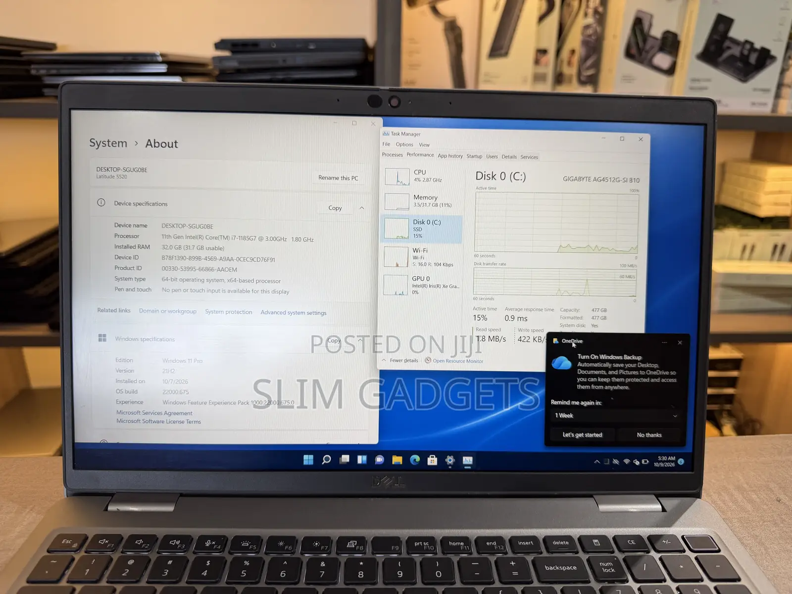 Laptop Dell Latitude 5520 16GB Intel Core i7 SSD 512GB