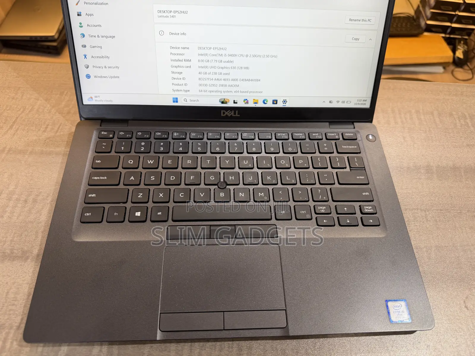 Laptop Dell Latitude 5400 8GB Intel Core i5 SSD 256GB