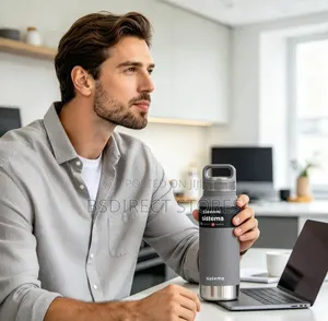 Sistema Grey Hydrate Steel Vacuum Bottle – 1000ml Double Wall Flask
