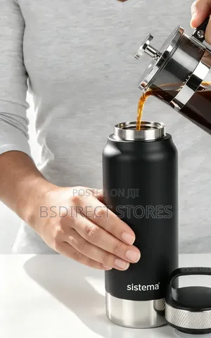 Sistema Black Hydrate Stainless Steel Bottle 1000ml Double Wall Vacuum
