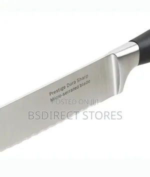 Prestige Dura Sharp Slicer Knife 8'' With Soft Touch Non- Slip Handles