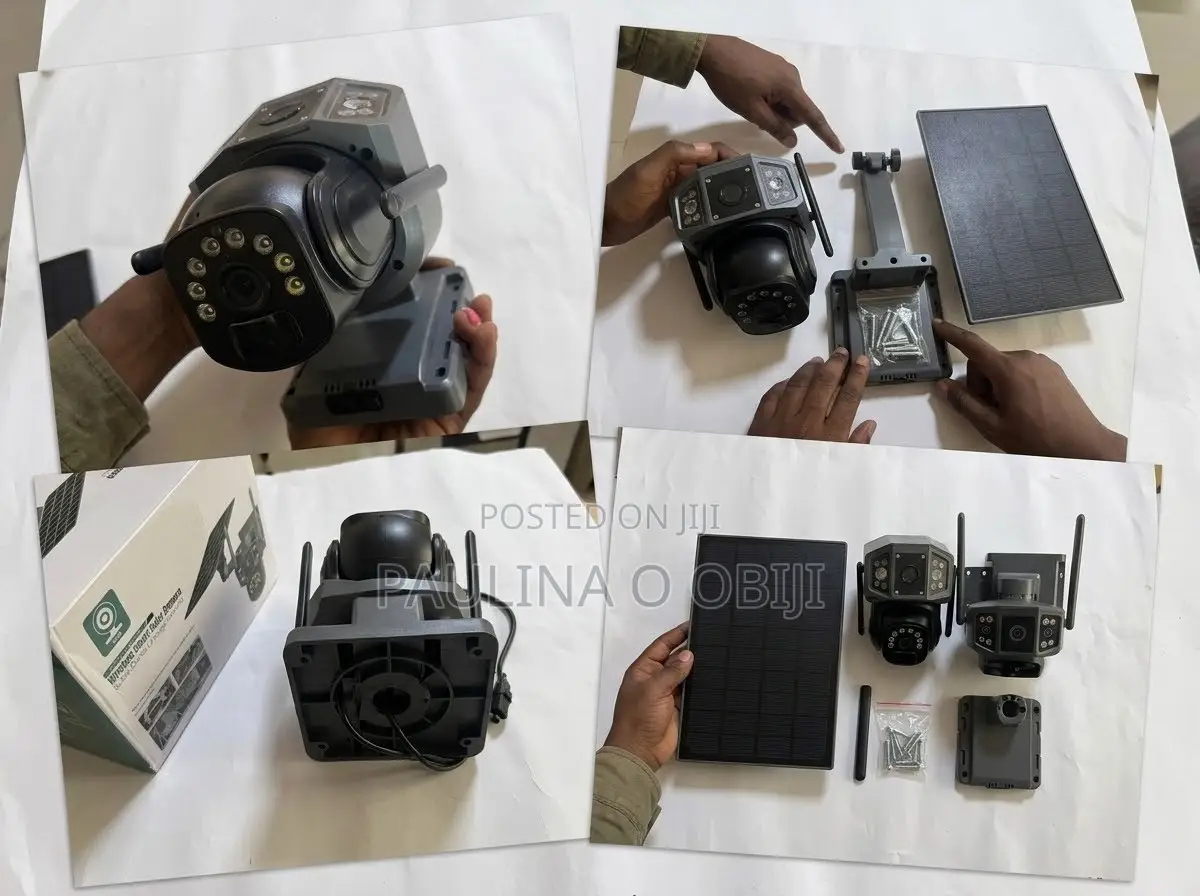 V380 Wireless Smart Solar Bullet-Dome, Security Camera