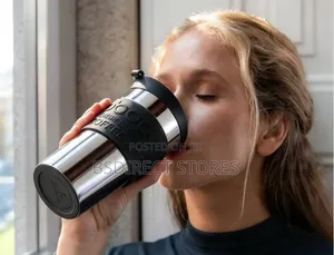 Bodum METAL Screw Lid Vacuum Stylish Travel Mug, 350ML