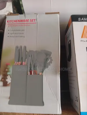 19-Piece Silicone Kitchen Utensil and Knife Combo Set