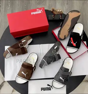 Puma Suede Chunky Clog Mules - Slingback Designer Crogs - Boxed