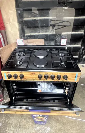 Maxi 60X90 (4 Gas + 2 Electric) Wood Finish Gas Cooker