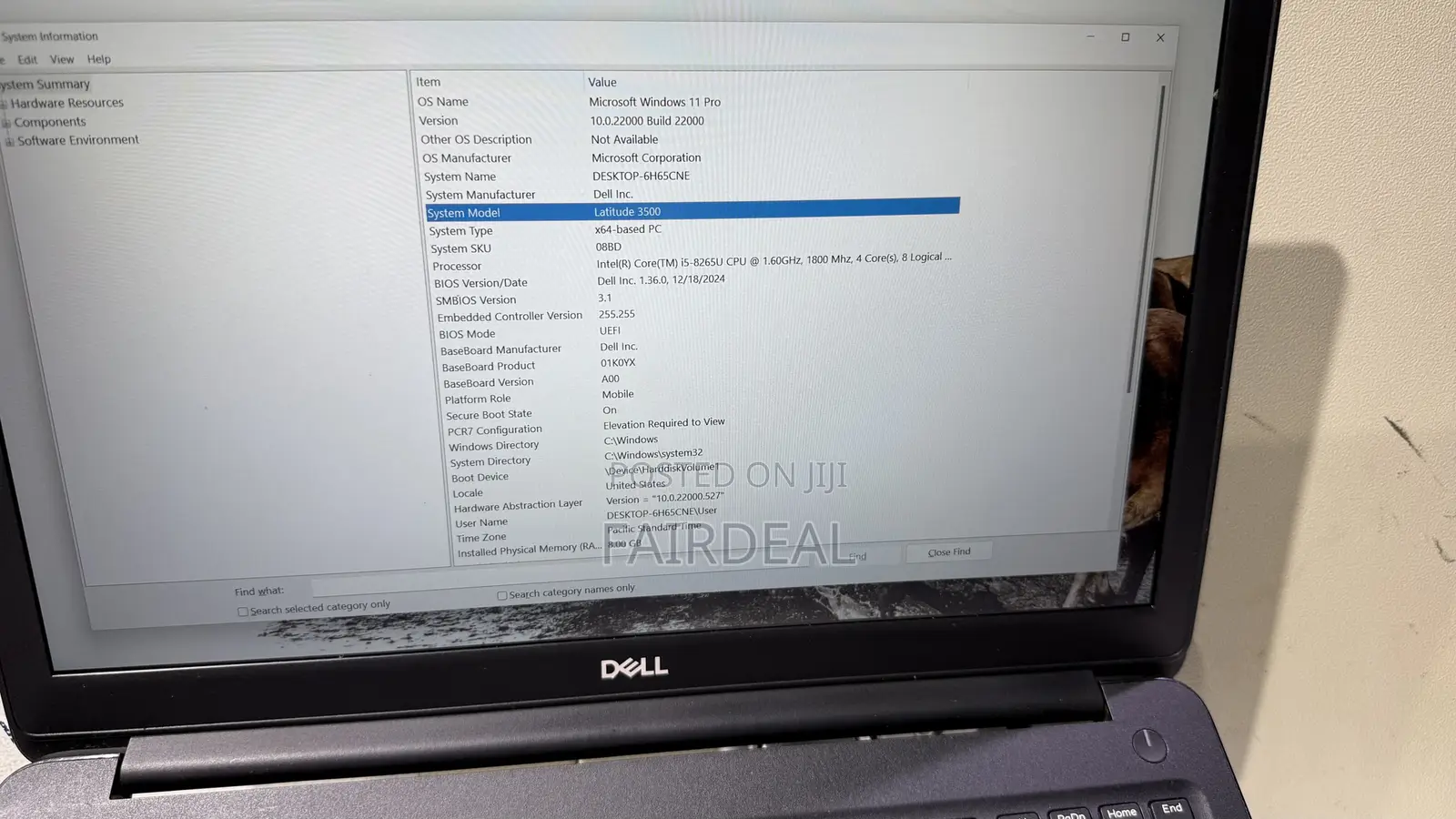 Laptop Dell Latitude 3500 8GB Intel Core i5 SSD 256GB