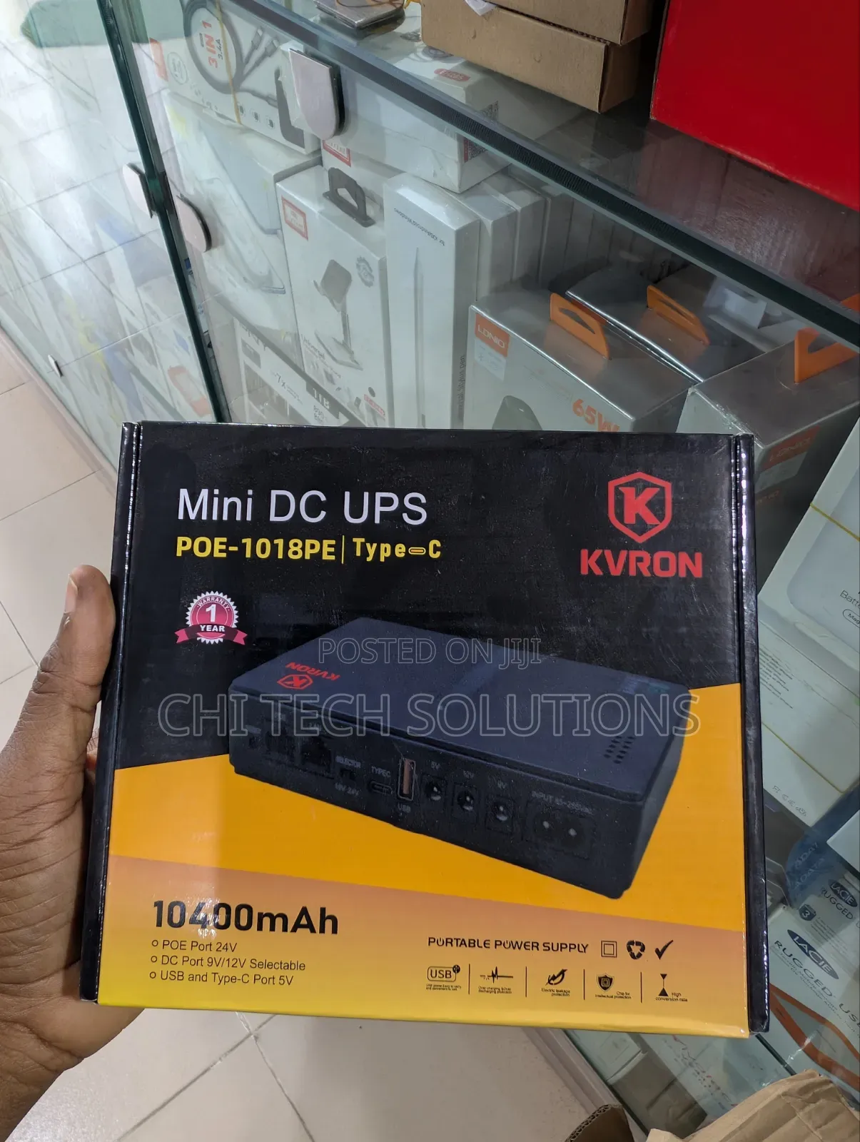 Kvron 10400Mah Mini DC UPS