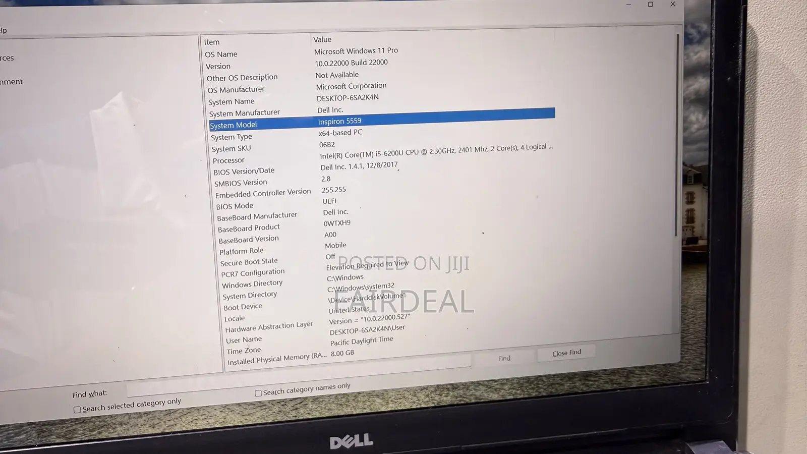 Laptop Dell Inspiron 5559 8GB Intel Core i5 SSD 256GB