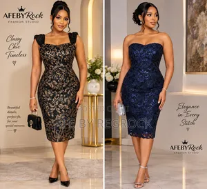 Classy and Chic Black/ Navy Blue Dress (12)
