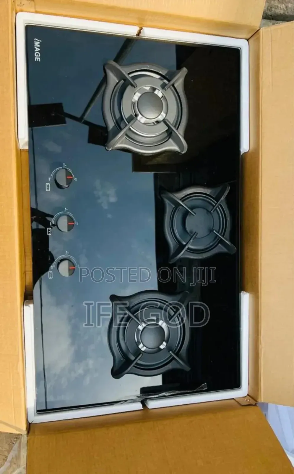 Original IMAGE Built-in 90CM 3 Burners Automatic Gas Cooker HOB Etc.