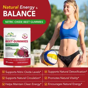 Nitric Oxide Beet Gummies 8-in-1 Blend - Grape, COQ10, Black Pepper
