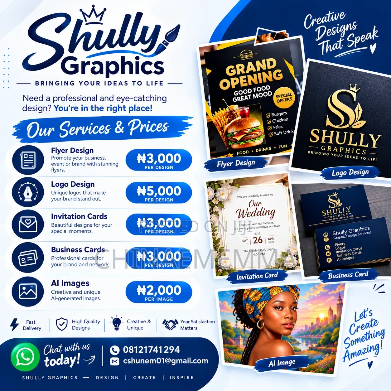 Professional Graphic Designer – Logos, Flyers & More