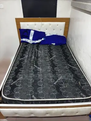 Bedframe, Mattress and Bedside Drawer