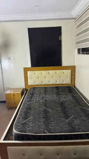 Bedframe, Mattress and Bedside Drawer