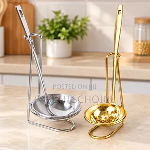 Gold & Silver Stainless Steel Scoop Holders - 1pc