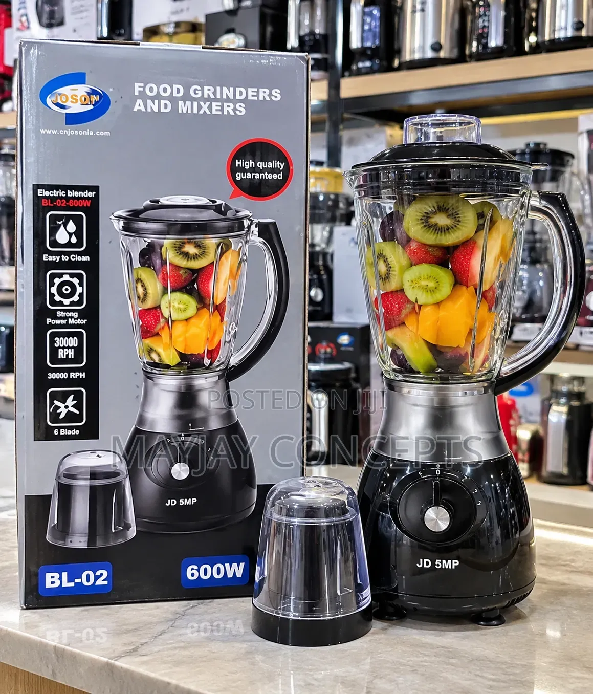 JDSMP 600W Blender & Grinder – Powerful, Durable&Efficient Kitchen Pro