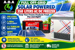 Full Off-Grid Solar Freezer Installation With Battery and Solar