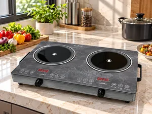 Eurosonic Double Infrared Electric Hotplate With Digital Display