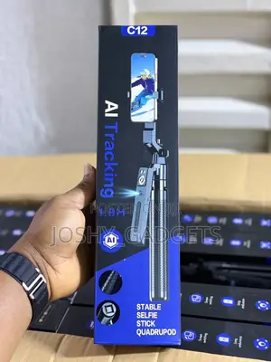 C12 AI TRACKING TRIPOD- 360 Auto Face Tracking Rotating Tripod