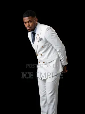 White Double Breasted Suit