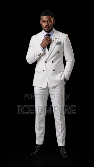 White Double Breasted Suit