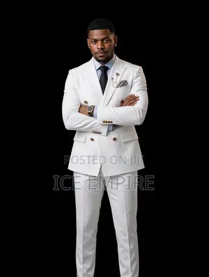 White Double Breasted Suit