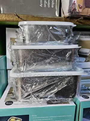 3pcs Stainless Steel Food Storage