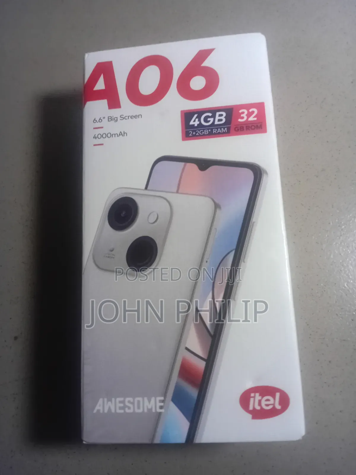 New Itel A06 32 GB White