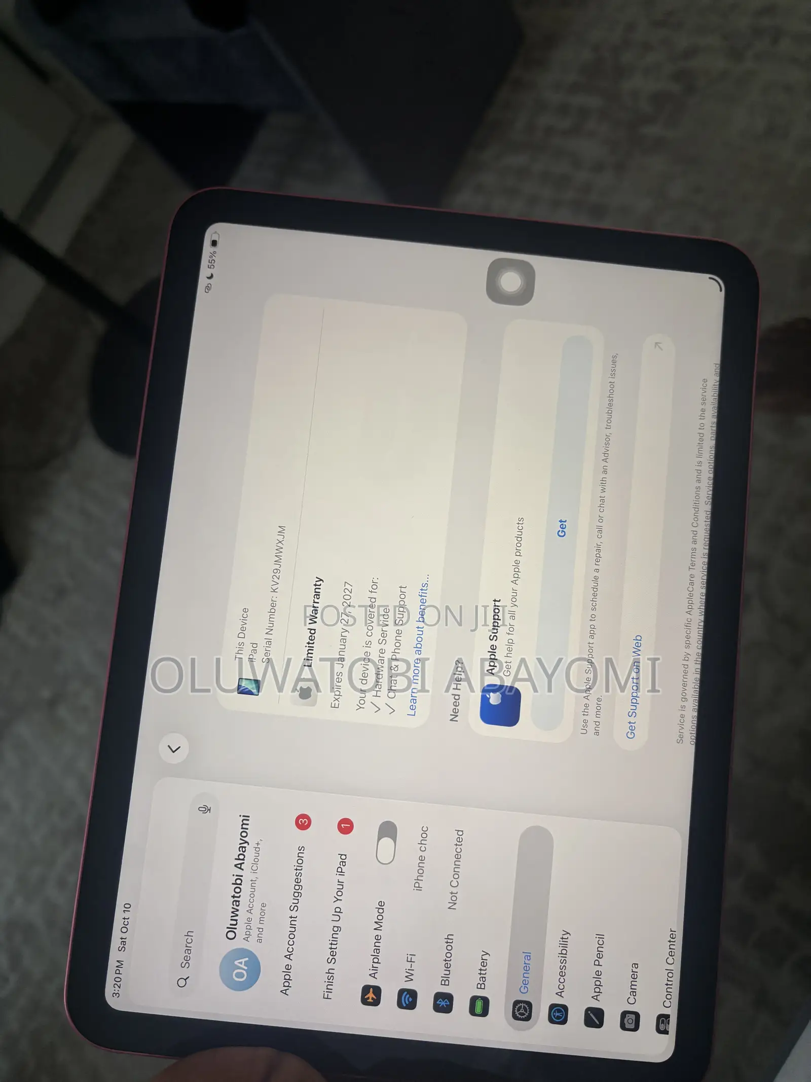 Apple iPad (2025) 128 GB Pink