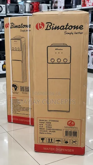 Binatone Hot and Cold Water Dispenser With Storage Cabinet-Low Watt