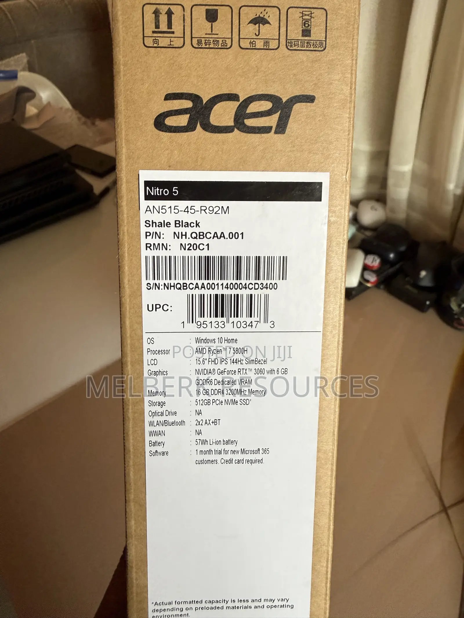Laptop Acer Nitro 5 6GB Intel Core i7 SSD 512GB