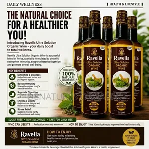 100% Natural Ravella Organic Herbal Wine - Daily Health Booster