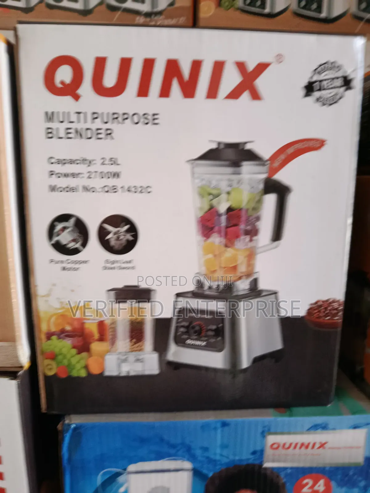 Quinix Blender and Grinder - 2.5L