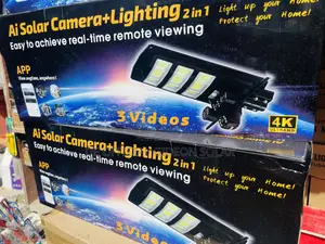 2in1 Solar Camera and Street Light With Pole