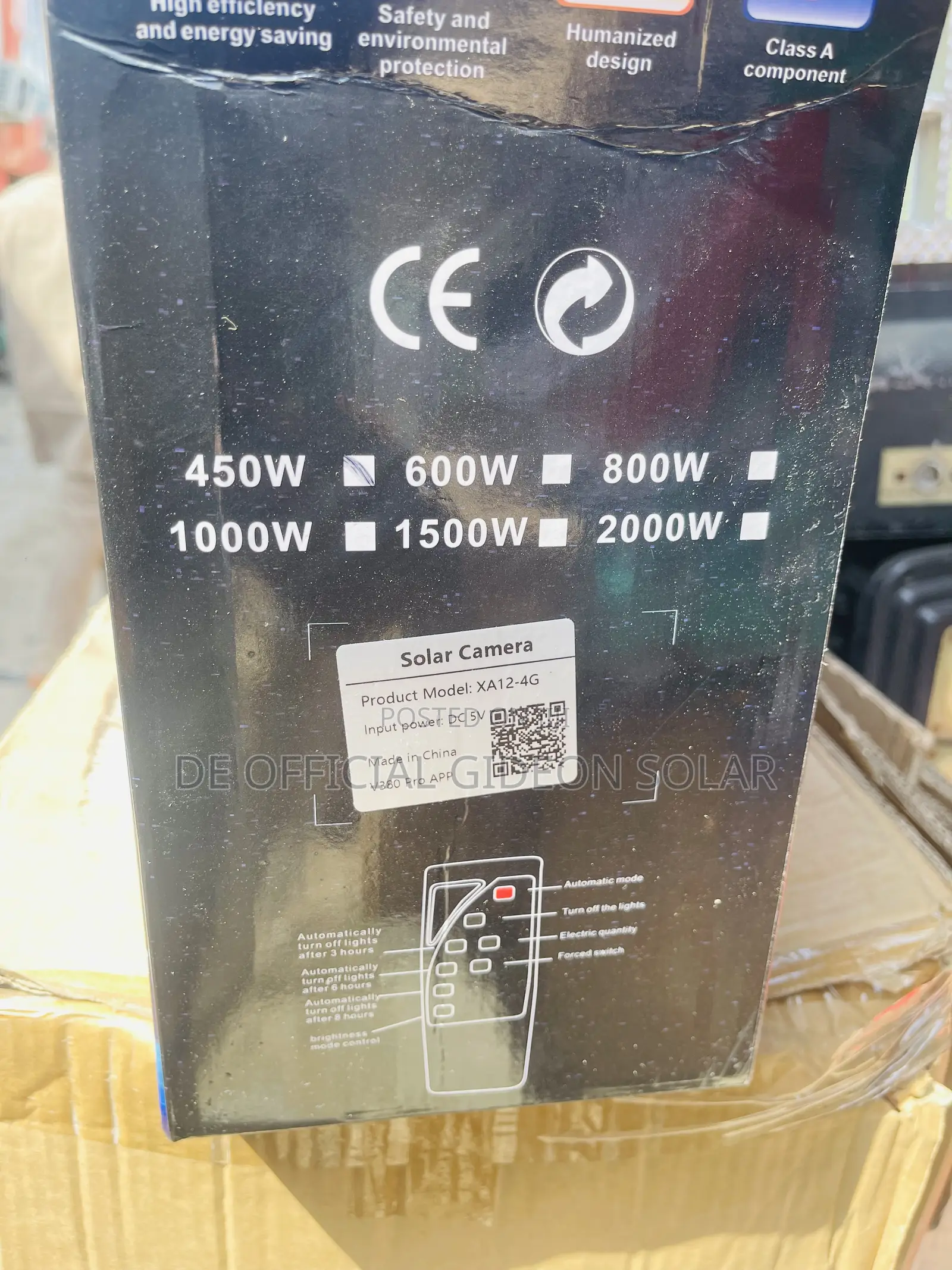Single Lense Camera and Solar Street Light (2in1)