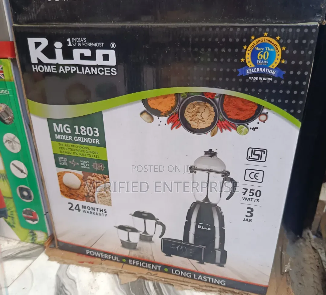 Rico Mixer Grinder - 750 Watts (MG 1803)